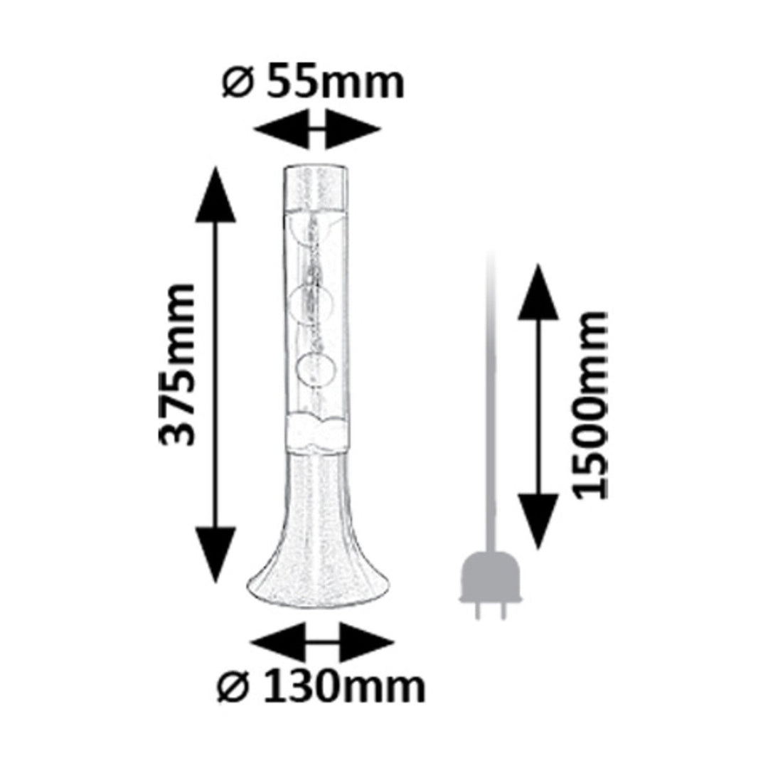 Rabalux LED lava lampa, 25 W, 3000 K, crvena, Poppilol