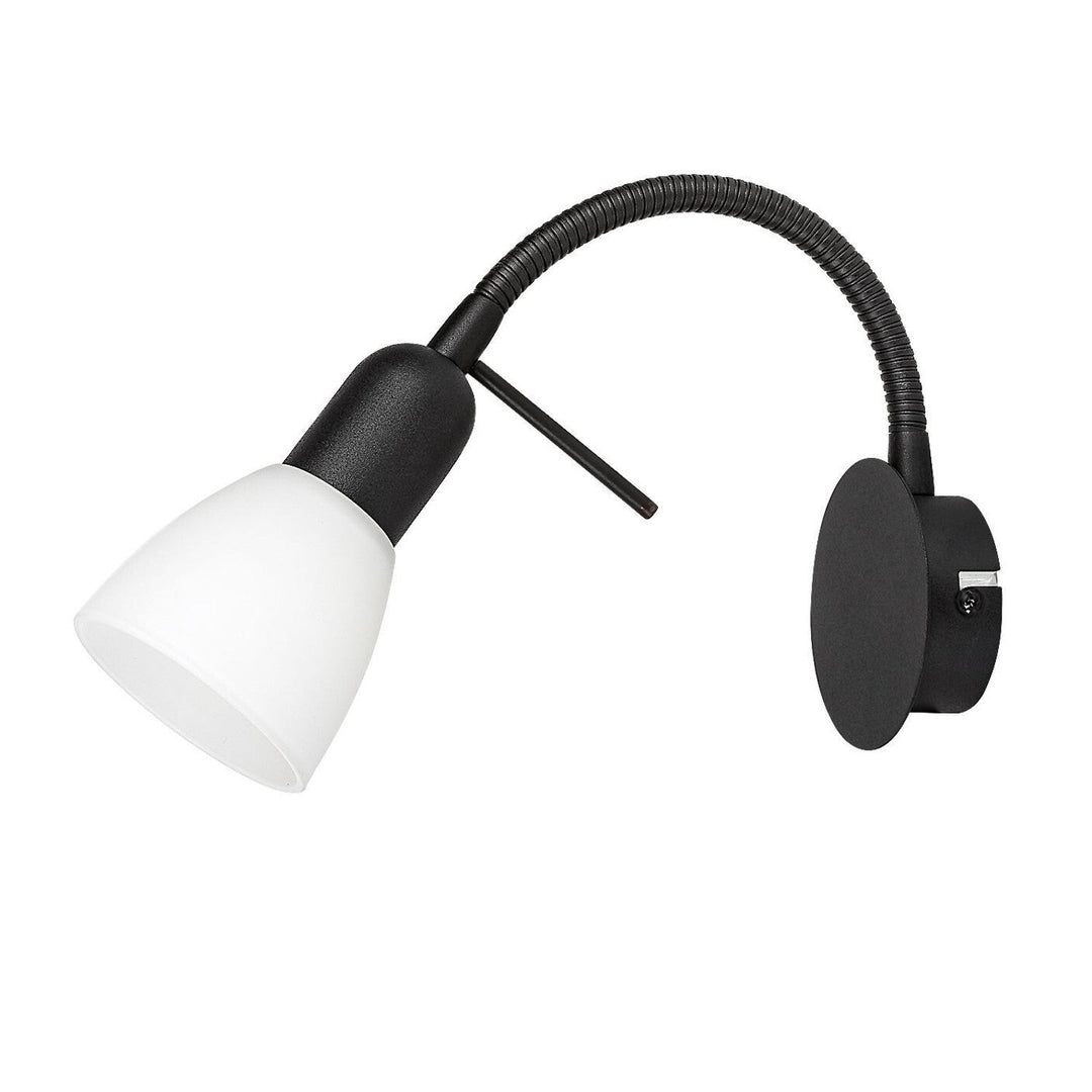 Zidna lampa Rabalux, reflektor, navoj za žarulju E14, IP20, crna, Soma