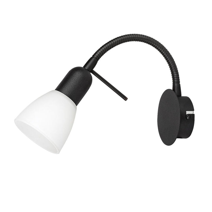 Zidna lampa Rabalux, reflektor, navoj za žarulju E14, IP20, crna, Soma