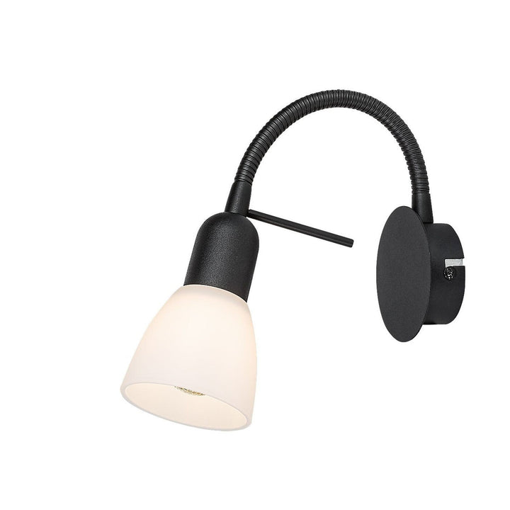 Zidna lampa Rabalux, reflektor, navoj za žarulju E14, IP20, crna, Soma