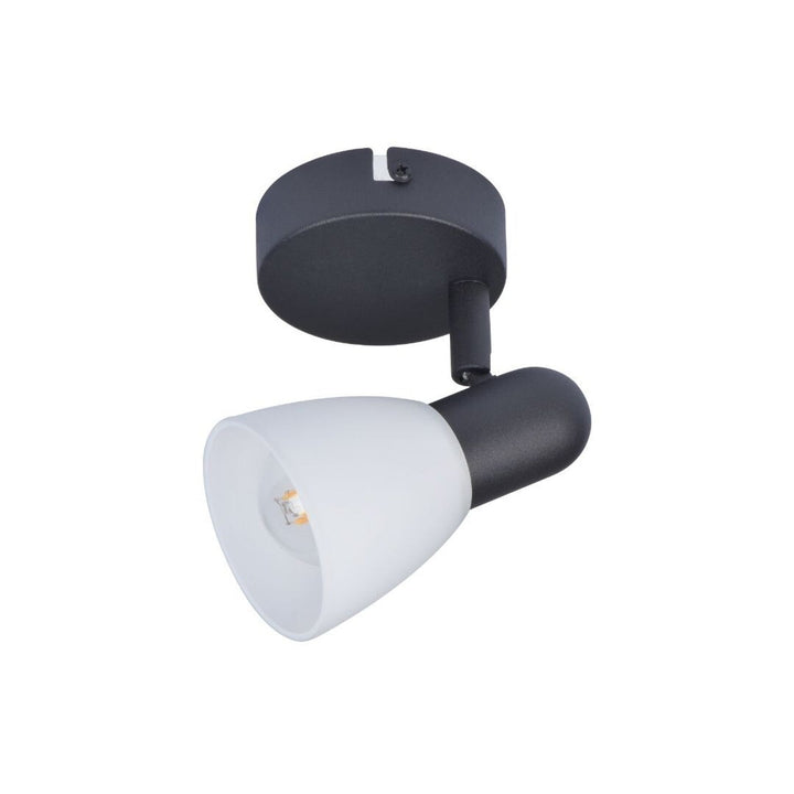 Stropna lampa Rabalux, reflektor, navoj za žarulju E14, IP20, crna, Soma