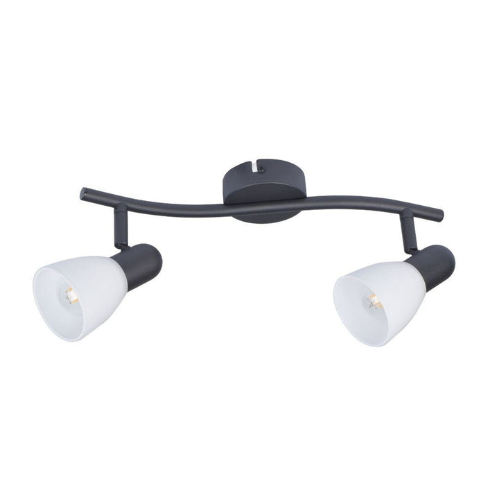 Stropna lampa Rabalux, reflektor, 2x E14 navoj za žarulje, IP20, crna, Soma