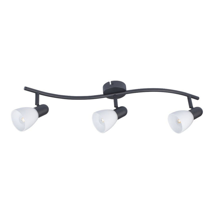 Stropna lampa Rabalux, reflektor, navoj za 3 x E14 žarulje, IP20, crna, Soma