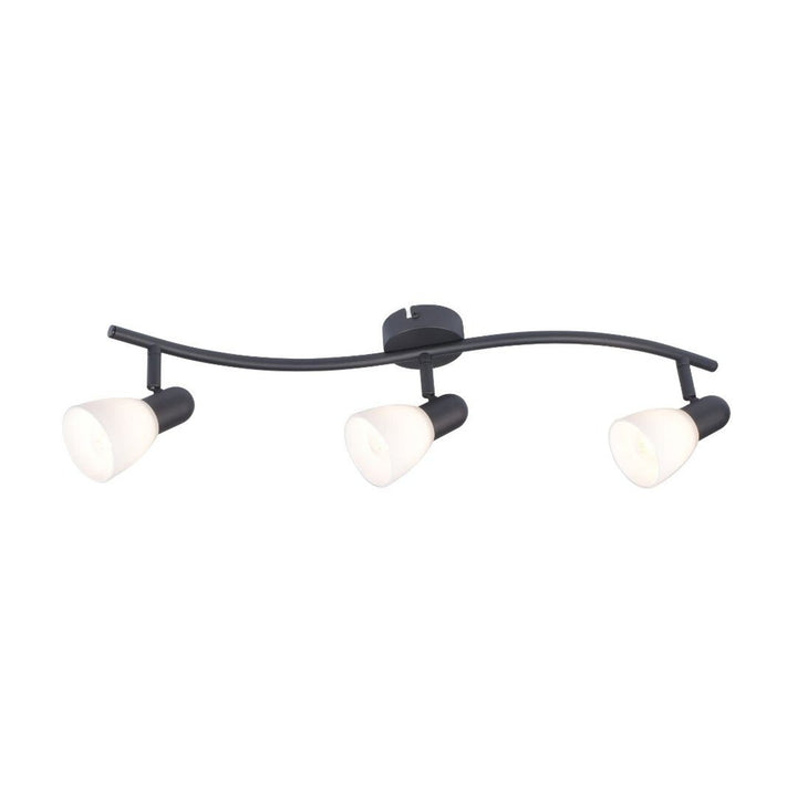 Stropna lampa Rabalux, reflektor, navoj za 3 x E14 žarulje, IP20, crna, Soma