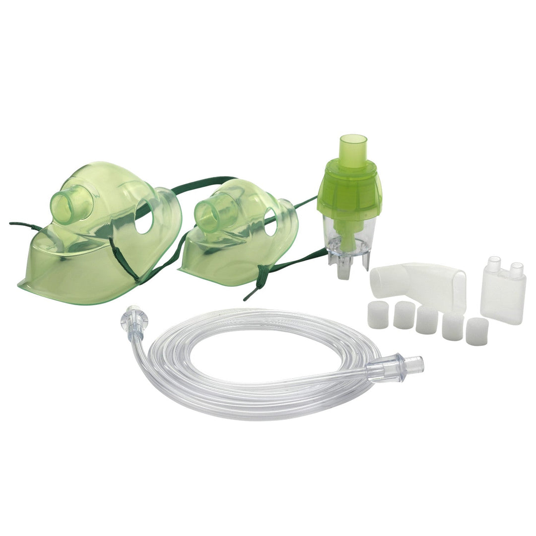 Omnibus set dodataka za inhalaciju, zeleni, univerzalni, učinkovit nebulizator, 5 zračnih filtara, OMNISET-G-SPEED