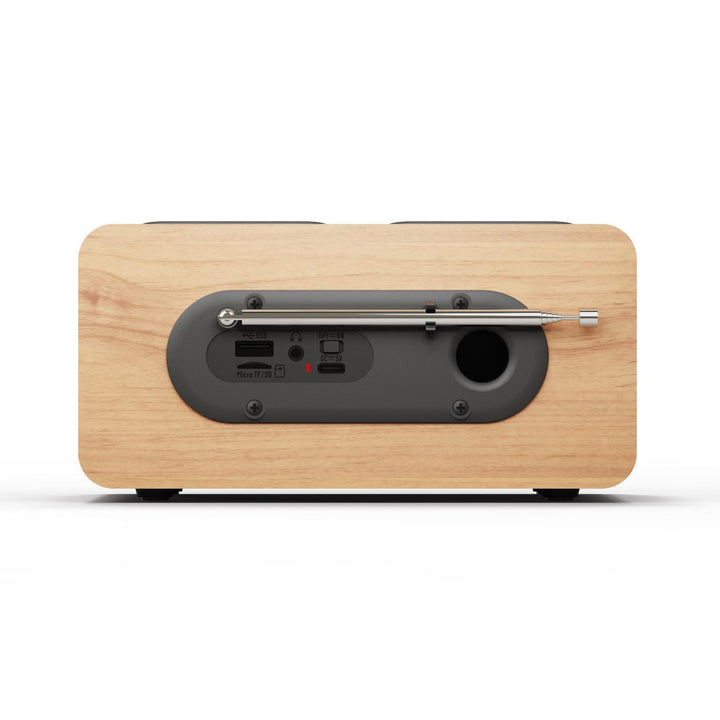 Blaupunkt prijenosni radio, DAB+ digitalni radio i FM tuner, Bluetooth, izlaz za slušalice, USB i microSD player, LCD zaslon, funkcija sata i alarma, napajanje putem USB-C punjive baterije, DR10CR