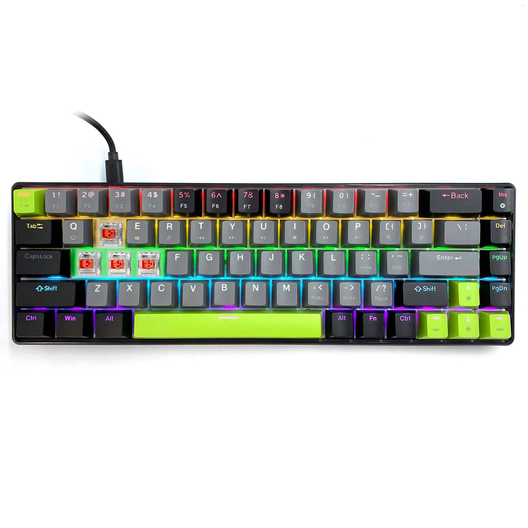 60% RED CORE MX60 MT1260 mehanička tipkovnica, pozadinsko osvjetljenje tipki, Mediatech