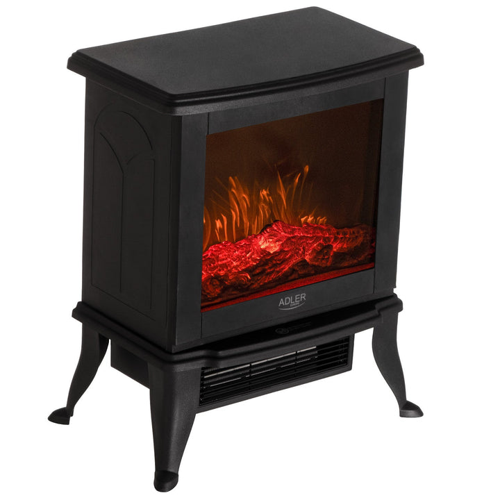 Adler električni kamin, 2 razine grijanja, max. snaga 1800 W, termostat, 3D efekt plamena, AD 7754