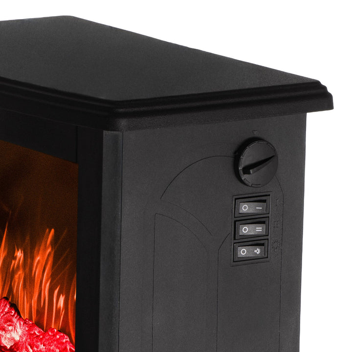 Adler električni kamin, 2 razine grijanja, max. snaga 1800 W, termostat, 3D efekt plamena, AD 7754
