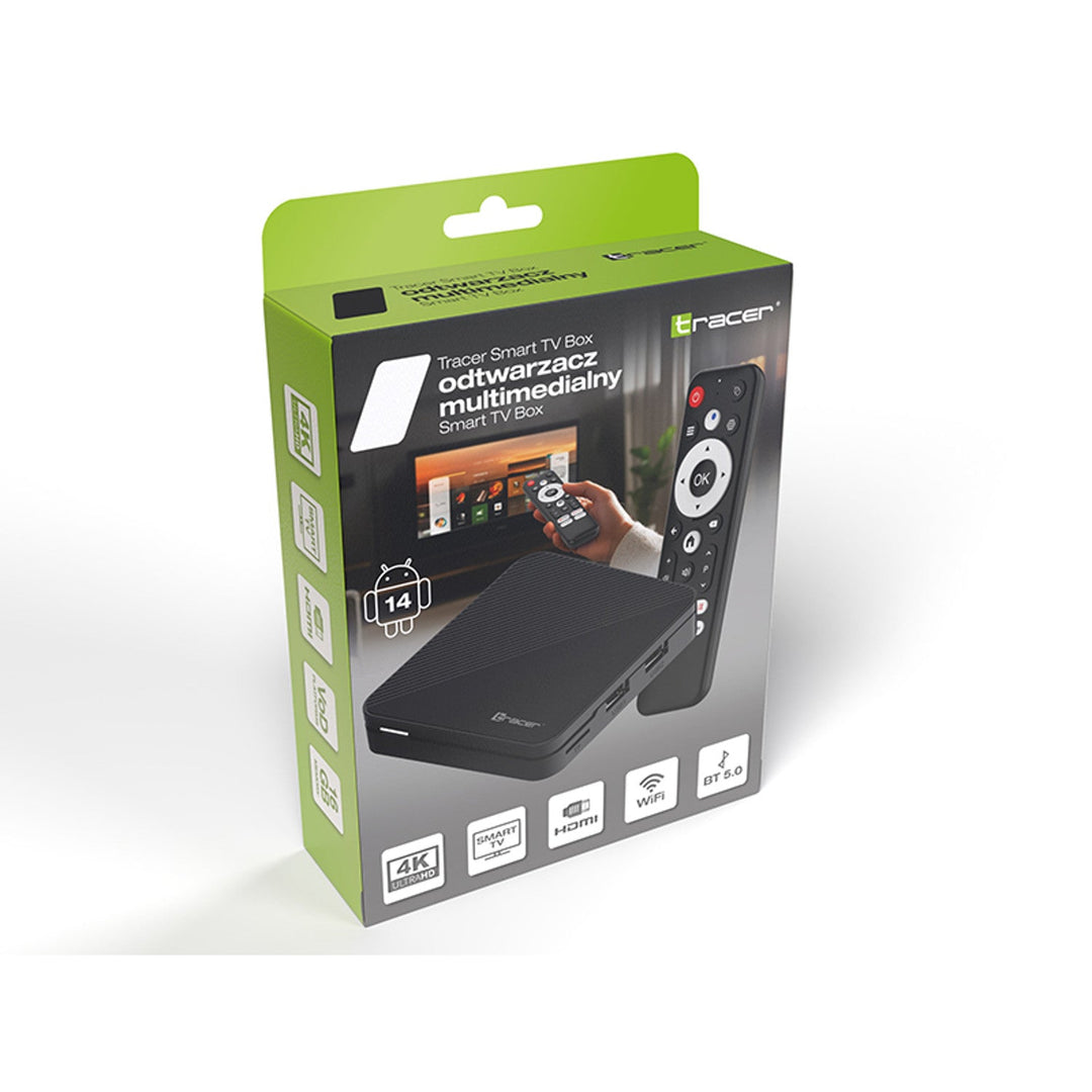 Medijski player, Android 14, 2 GB RAM, 16 GB memorije, Bluetooth 5.0, Wi-Fi, TV Box