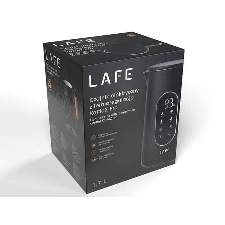 Lafe električni kuhalo za vodu, kontrola temperature, dvostruke stijenke, kapacitet 1,7 L, maksimalna snaga 2200 W, KettleX Pro