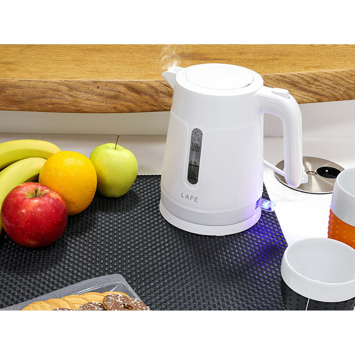 Lafe električni čajnik, zapremina 1 l, snaga 1500 W, bijela boja, Essential S