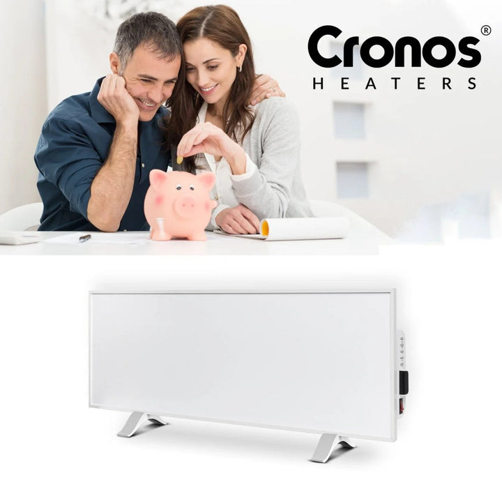Cronos infracrveni grijač, 330 W, bijeli, pogodan za alergičare, ultratanki, mat površina, grije prostor do 12 m², Synthelith PRO CRP-330TWP bijeli
