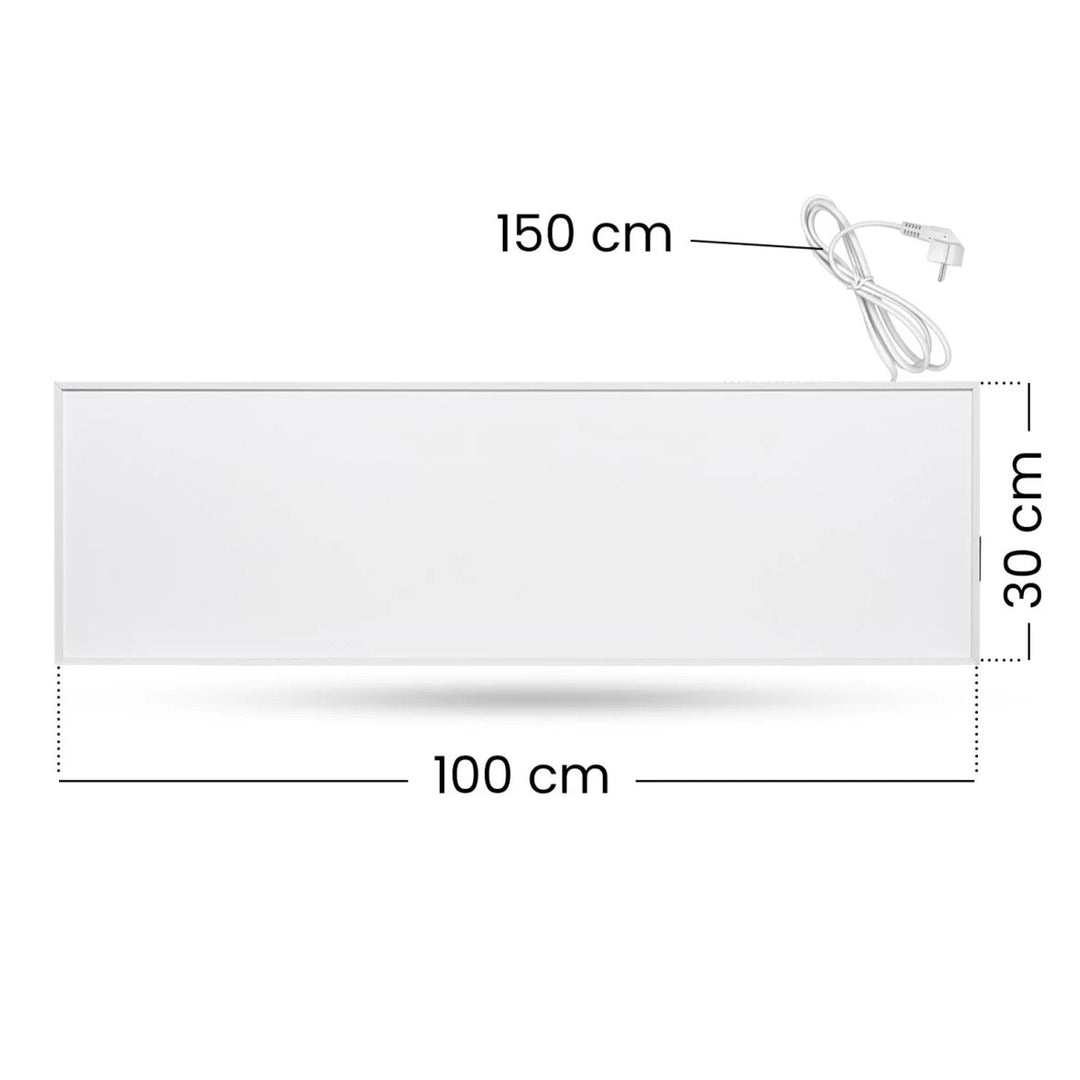 Cronos infracrveni grijač, 330 W, bijeli, pogodan za alergičare, ultratanki, mat površina, grije prostor do 12 m², Synthelith PRO CRP-330TWP bijeli