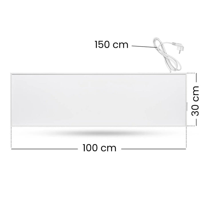 Cronos infracrveni grijač, 330 W, bijeli, pogodan za alergičare, ultratanki, mat površina, grije prostor do 12 m², Synthelith PRO CRP-330TWP bijeli