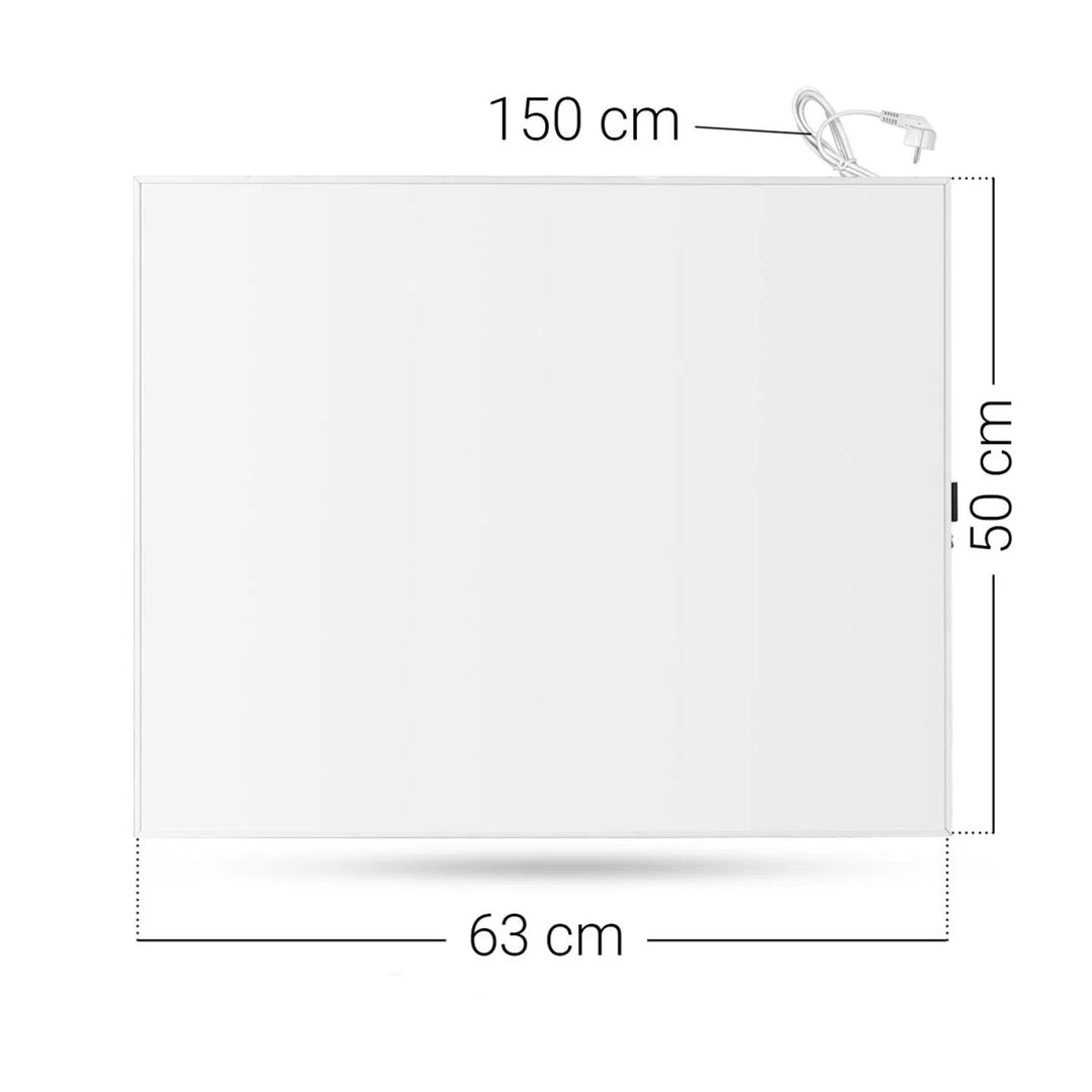 Cronos infracrveni grijač, 300 W, bijeli, pogodan za alergičare, ultratanki, mat površina, grije prostor do 9 m², Synthelith PRO CRP-300TWP bijeli
