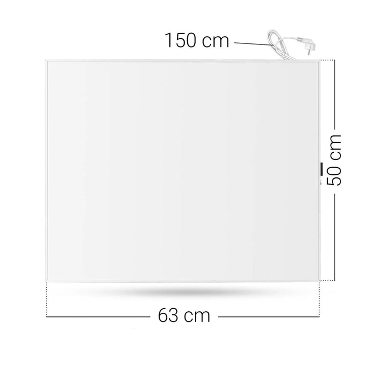 Cronos infracrveni grijač, 300 W, bijeli, pogodan za alergičare, ultratanki, mat površina, grije prostor do 9 m², Synthelith PRO CRP-300TWP bijeli