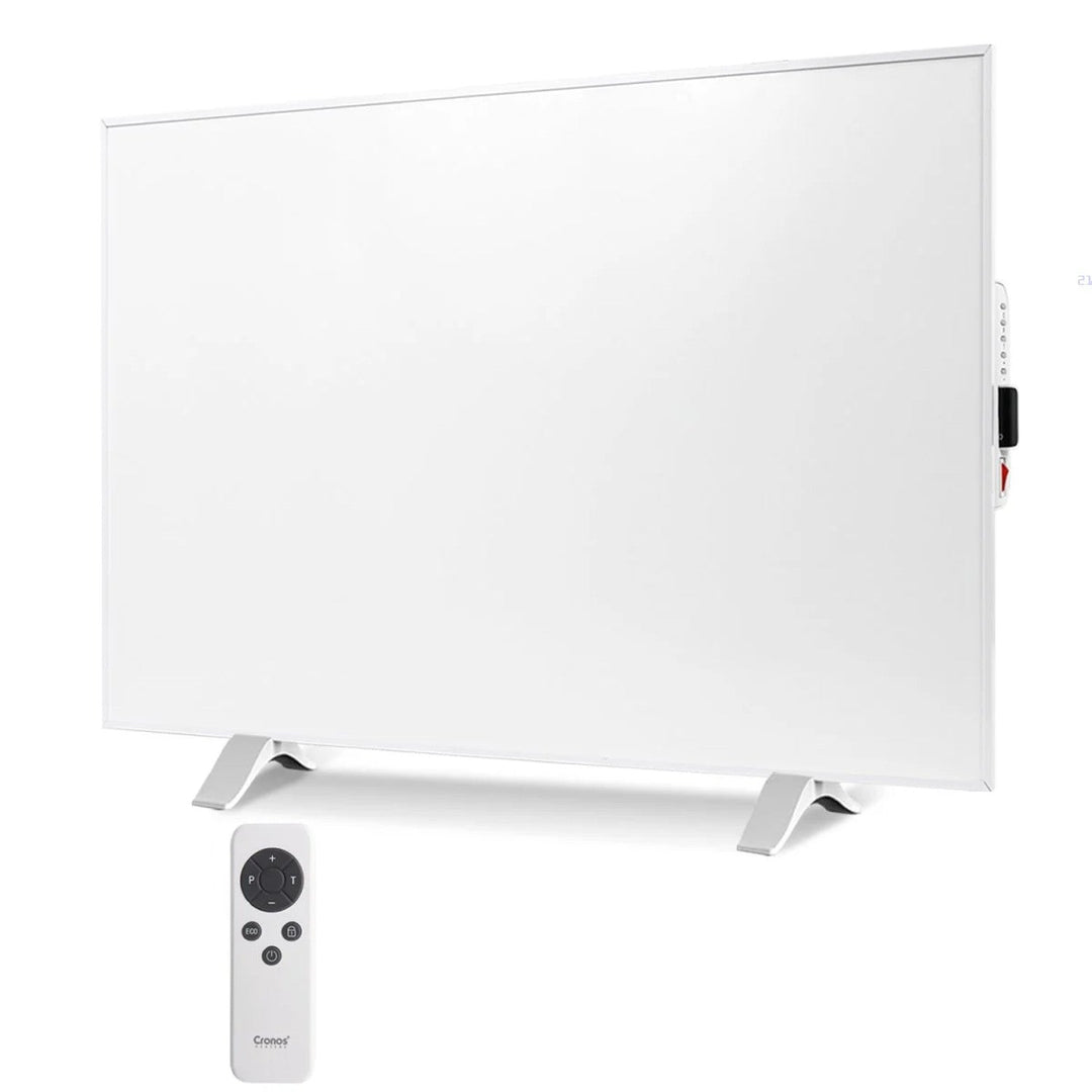 Cronos infracrveni grijač, 300 W, bijeli, pogodan za alergičare, ultratanki, mat površina, grije prostor do 9 m², Synthelith PRO CRP-300TWP bijeli