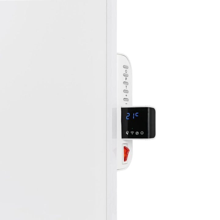 Cronos infracrveni grijač, 500 W, bijeli, pogodan za alergičare, ultratanki, mat površina, grije prostor do 14 m², Synthelith PRO CRP-500TWP bijeli