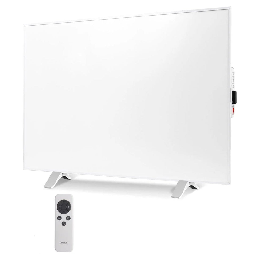Cronos infracrveni grijač, 500 W, bijeli, pogodan za alergičare, ultratanki, mat površina, grije prostor do 14 m², Synthelith PRO CRP-500TWP bijeli