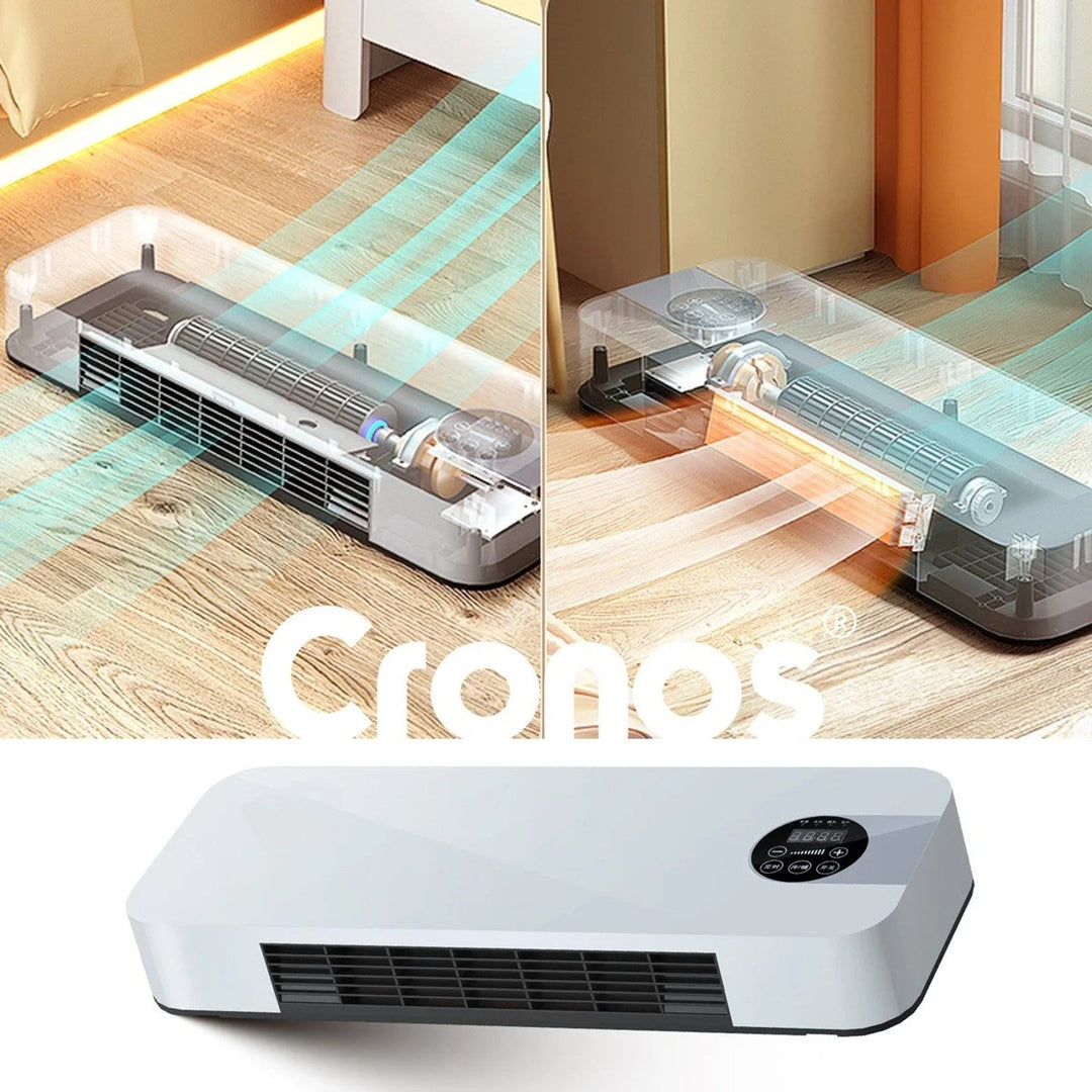 Cronos grijač s ventilatorskom zavesom zraka, 1500 W snage, niska potrošnja energije, širok kut protoka zraka, daljinski upravljač, HFH-201