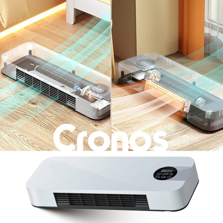 Cronos grijač s ventilatorskom zavesom zraka, 1500 W snage, niska potrošnja energije, širok kut protoka zraka, daljinski upravljač, HFH-201