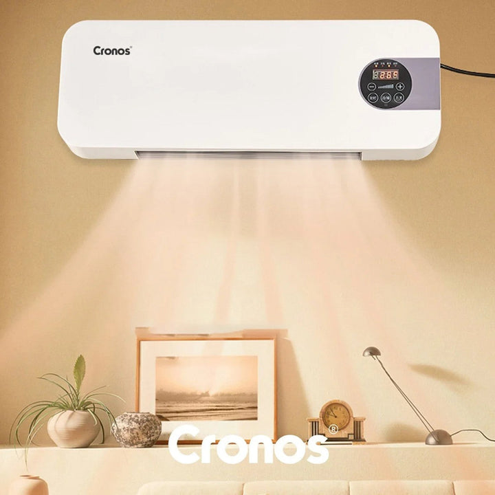 Cronos grijač s ventilatorskom zavesom zraka, 1500 W snage, niska potrošnja energije, širok kut protoka zraka, daljinski upravljač, HFH-201