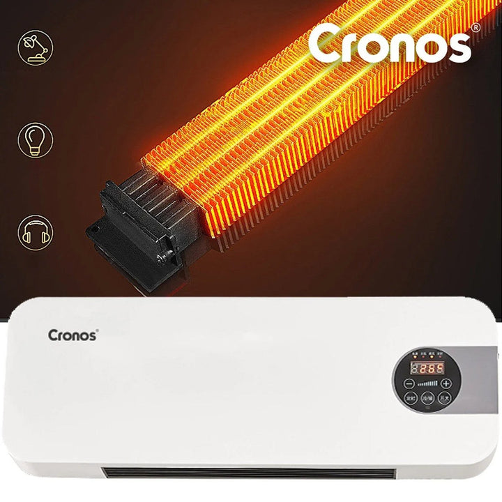 Cronos grijač s ventilatorskom zavesom zraka, 1500 W snage, niska potrošnja energije, širok kut protoka zraka, daljinski upravljač, HFH-201