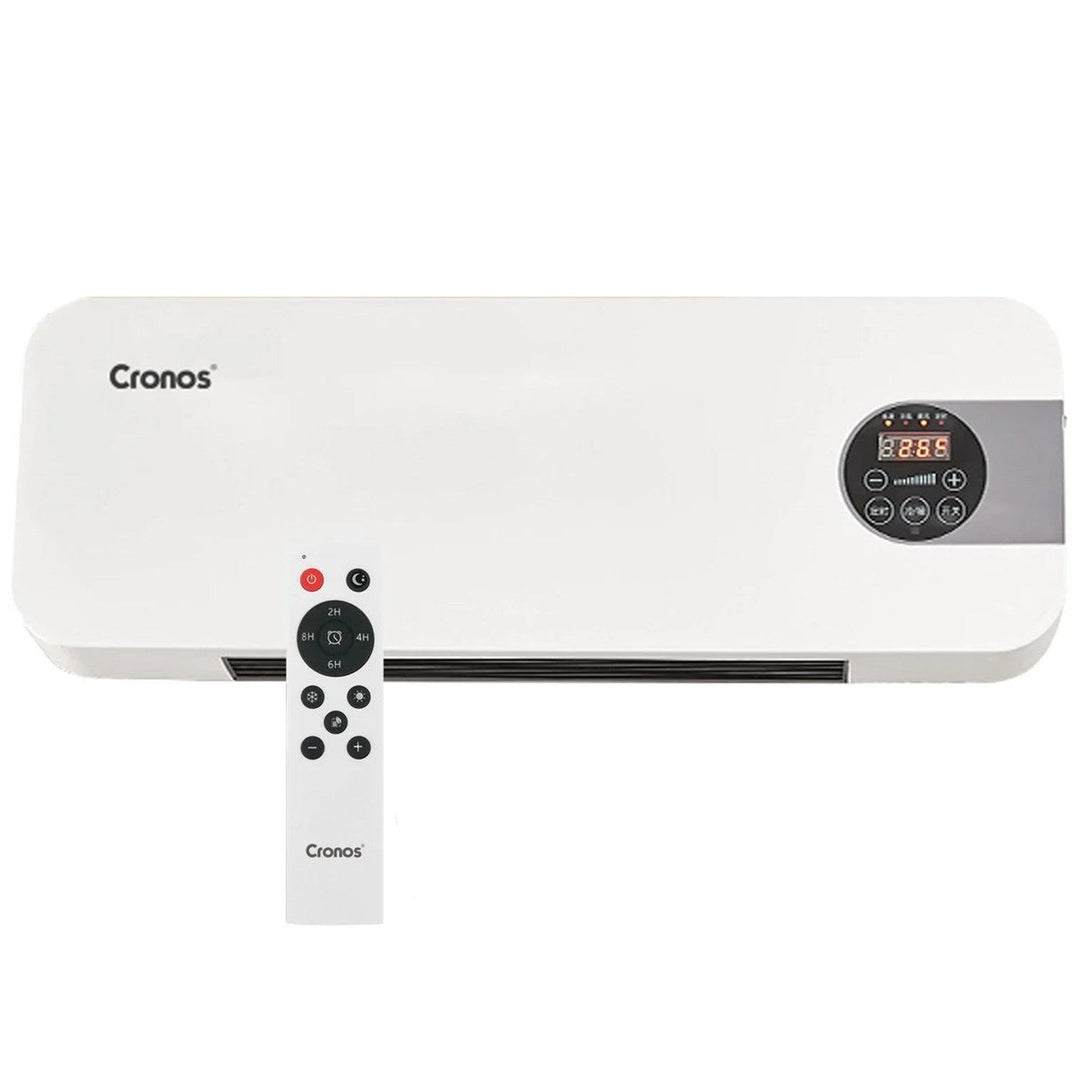 Cronos grijač s ventilatorskom zavesom zraka, 1500 W snage, niska potrošnja energije, širok kut protoka zraka, daljinski upravljač, HFH-201