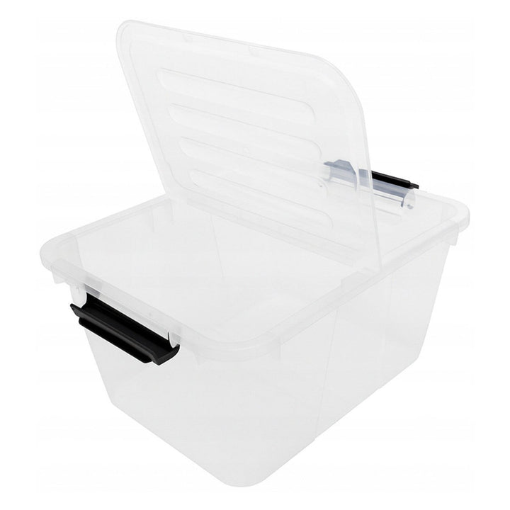 Plast Team Home Box Flex 15L spremnik s dvostrukim poklopcem, sklopivim poklopcem, sigurnosnim kopčama, proziran, 23010800