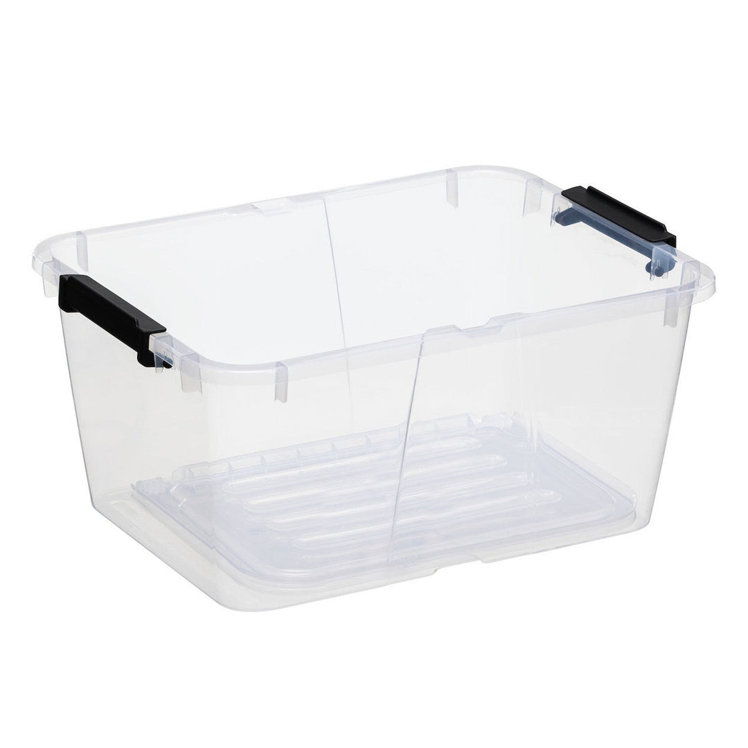 Plast Team Home Box Flex 15L spremnik s dvostrukim poklopcem, sklopivim poklopcem, sigurnosnim kopčama, proziran, 23010800