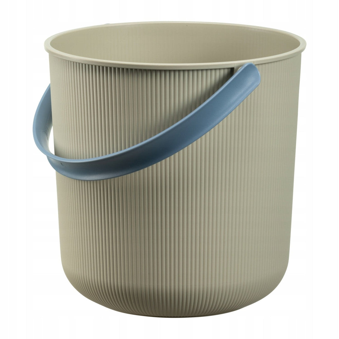 Akita Plast Team kanta s ručkom, bež, zapremina 10 l, promjer 24 cm, reciklirani materijal, 60810807