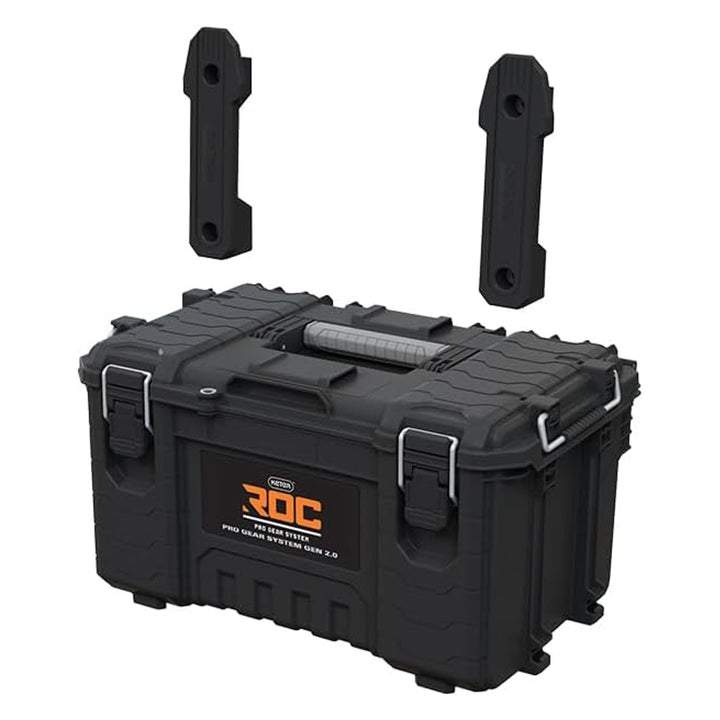 Keter ROC Pro Gear 2.0 kutija za alate, nosivost 54 kg, s Pro Mount ručkama, uključuje organizator, može se montirati na zid, 256984