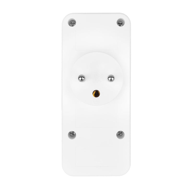 Maclean električna utičnica x3 + 4xUSB, razdjelnik s 3 utičnice, 2xUSB A, 2xUSB C PD 20W, 1x16A + 2x6A, MCE248 F/W, 3 komada