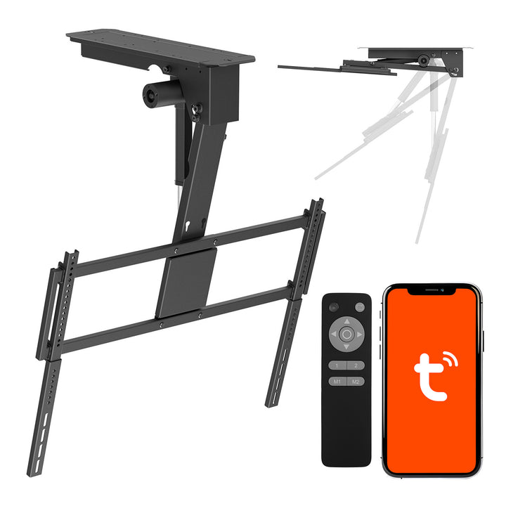 Maclean električni držač za TV, montiran na strop, kompatibilan s Tuya, max. VESA 800×400, za TV od 43 do 86", max. 55 kg, MC-176 T