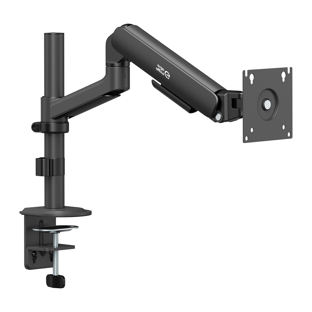 Ergo držač za monitor za ured, plinski opružni mehanizam, 17"–32", 1–10 kg, mat crna, max. VESA 100x100, ER-691 B