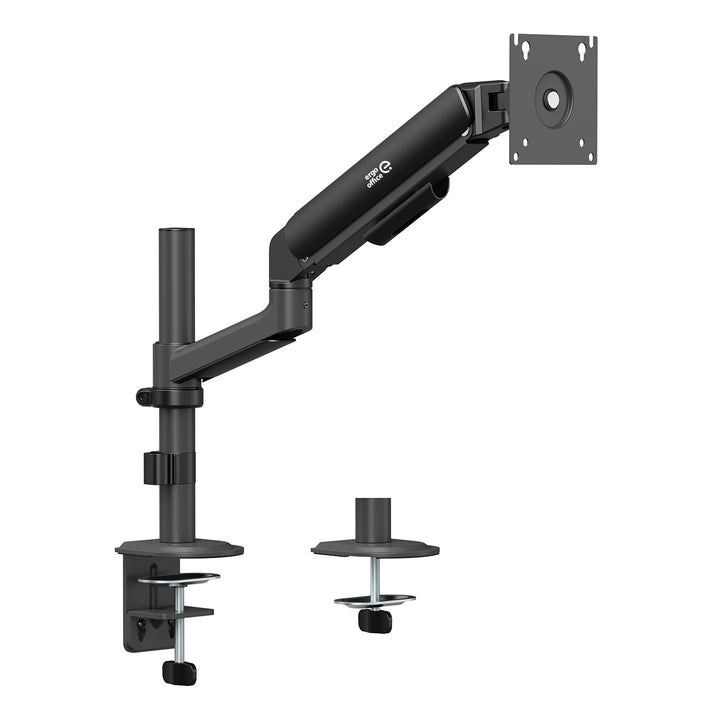 Ergo držač za monitor za ured, plinski opružni mehanizam, 17"–32", 1–10 kg, mat crna, max. VESA 100x100, ER-691 B
