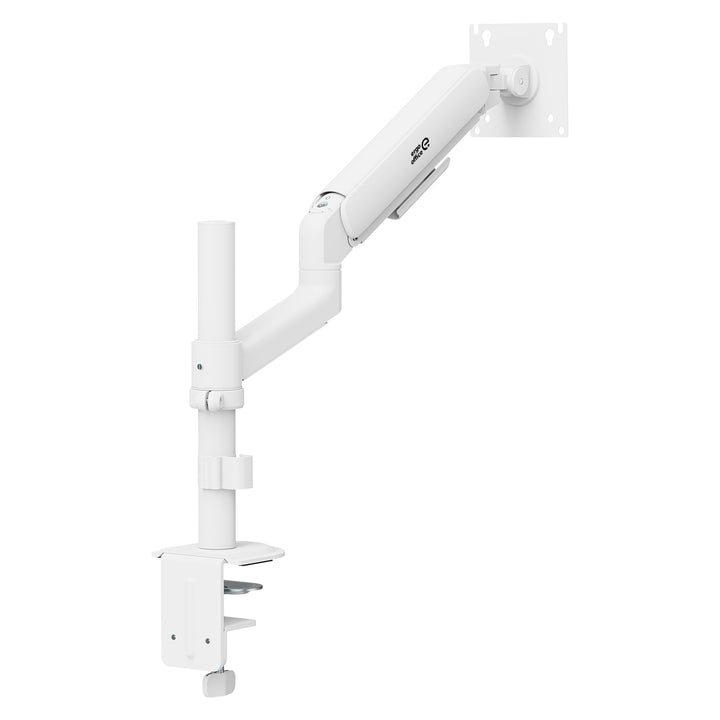 Ergo držač za monitor za ured, plinski opružni mehanizam, 17"–32", 1–10 kg, mat bijela, max. VESA 100x100, ER-691 W