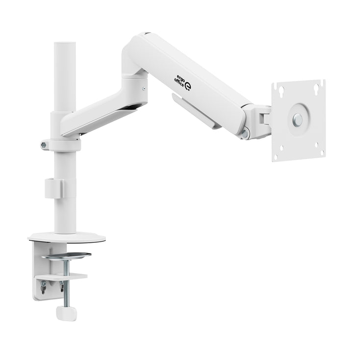 Ergo držač za monitor za ured, plinski opružni mehanizam, 17"–32", 1–10 kg, mat bijela, max. VESA 100x100, ER-691 W
