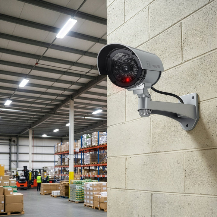 Lažna kamera s trepćućim LED svjetlom IR1100 S IR za vanjsku upotrebu + 2x AA Varta Industrial baterije