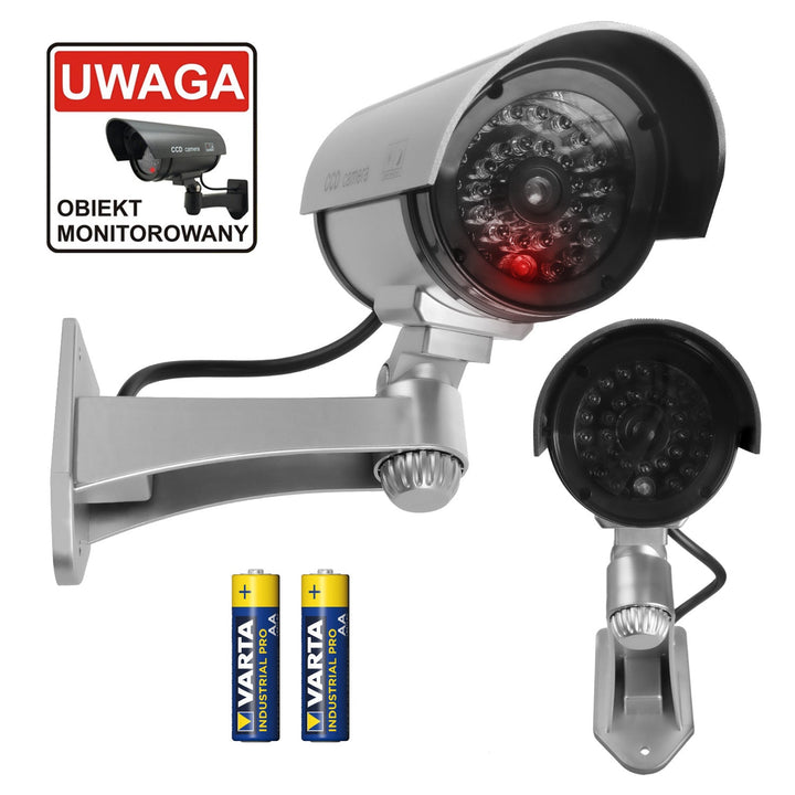 Lažna kamera s trepćućim LED svjetlom IR1100 S IR za vanjsku upotrebu + 2x AA Varta Industrial baterije