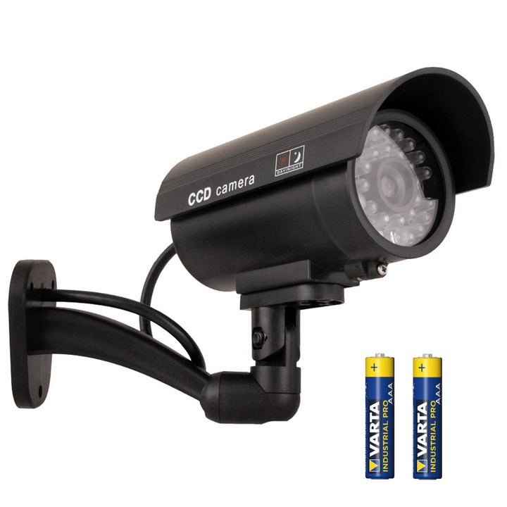 IR9000 B IR LED lažna kamera, crna + 2x AAA Varta Industrial baterije