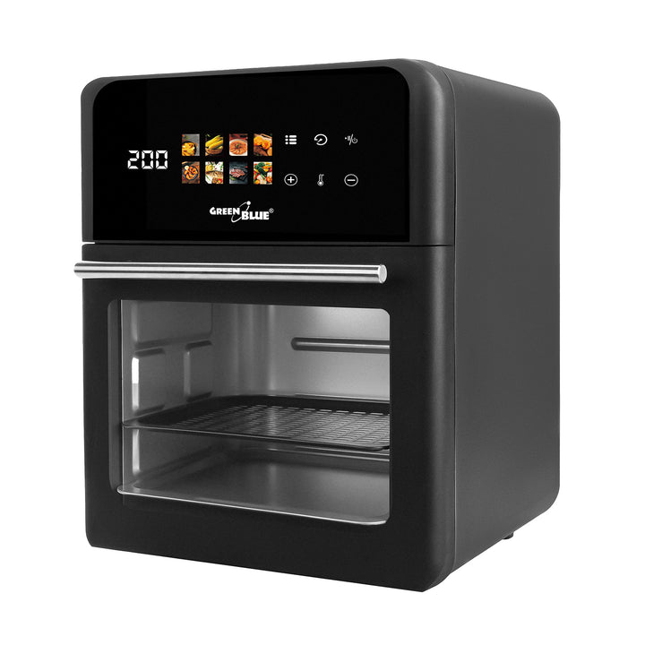 GreenBlue AIR FRYER friteza na zrak bez ulja, 1800 W, kapacitet 10 litara, 8 programa, dodaci, tajmer, GB950