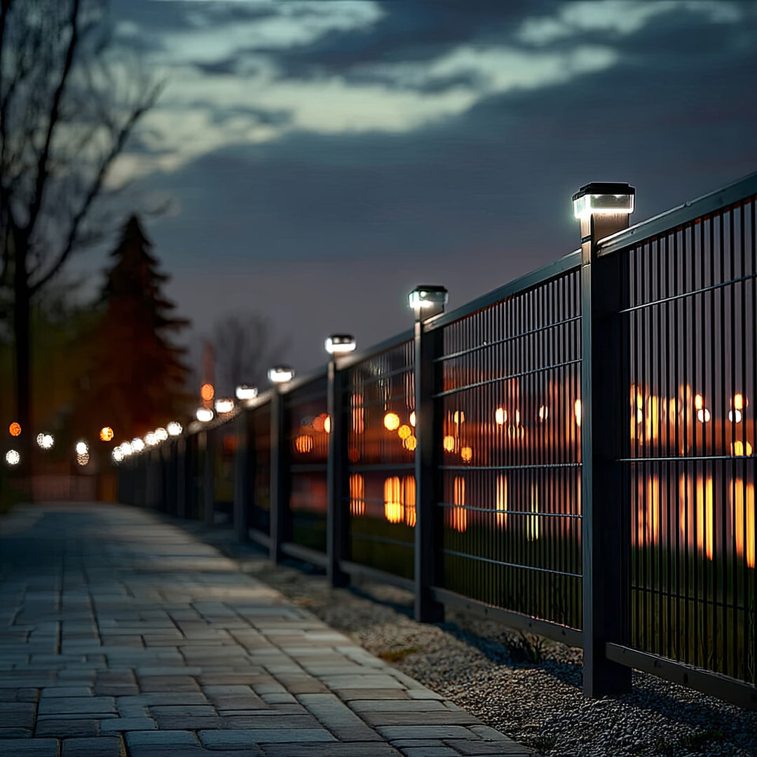 GreenBlue solarna LED svjetiljka za stup, 80x80 mm, krović u obliku omotnice, 3200 K, GB127 bijela