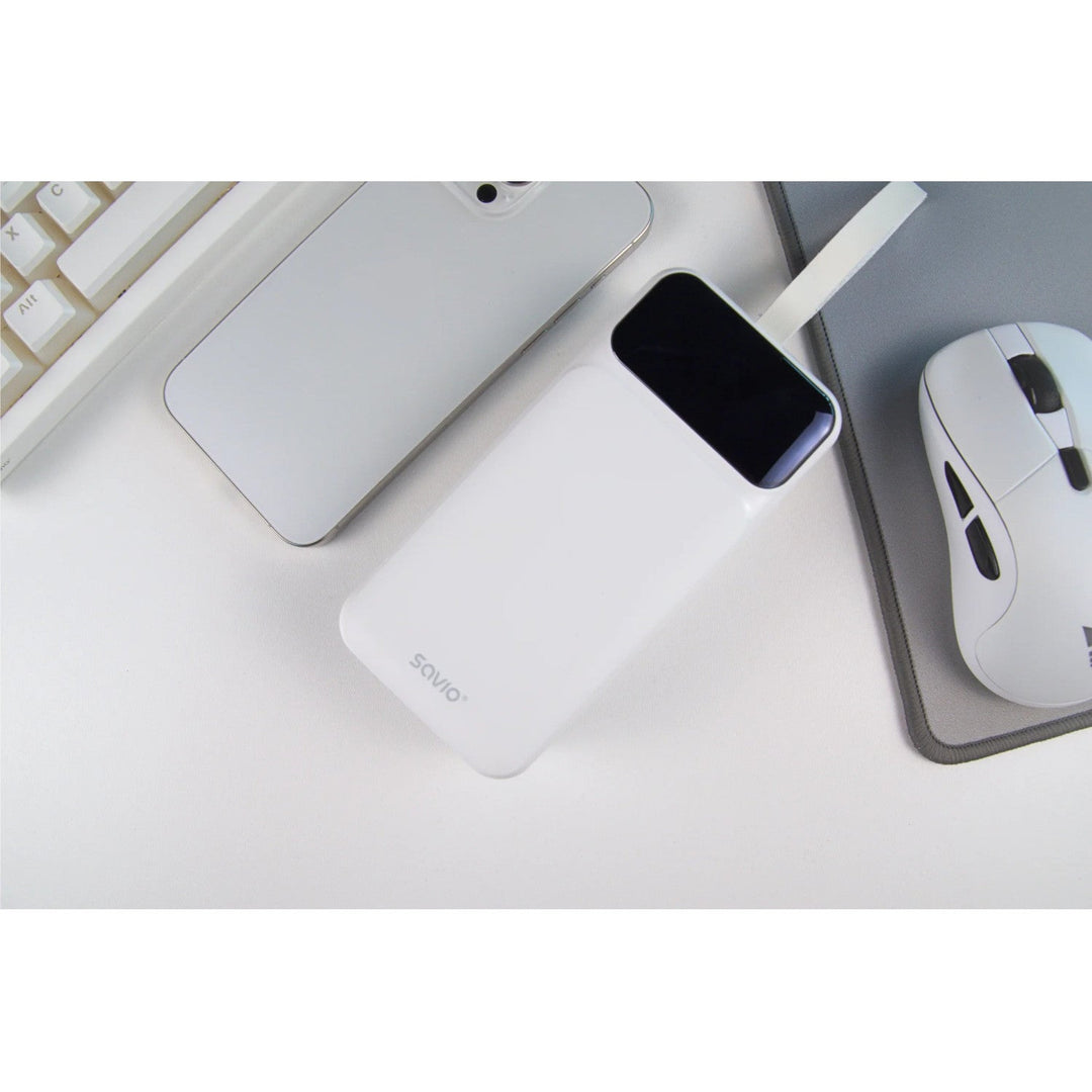 Powerbank SAVIO, 2 USB priključka, 1 USB-C priključak, Quick Charge, Power Delivery, SAVBA-11