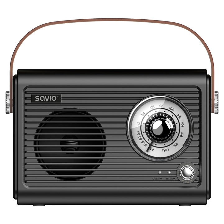 Savio prijenosni FM radio, punjiva baterija, Bluetooth, AUX, SAVRS-01