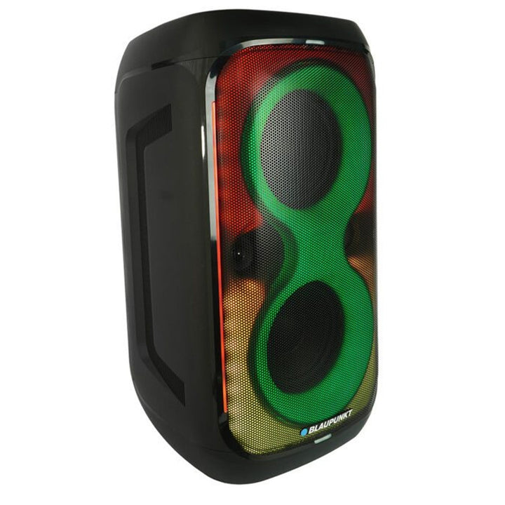 Zvučnik Blaupunkt Party Box, LED rasvjeta, Bluetooth, USB i AUX, FM radio, karaoke funkcija, daljinski upravljač, trajanje baterije do 18 sati, PB60X