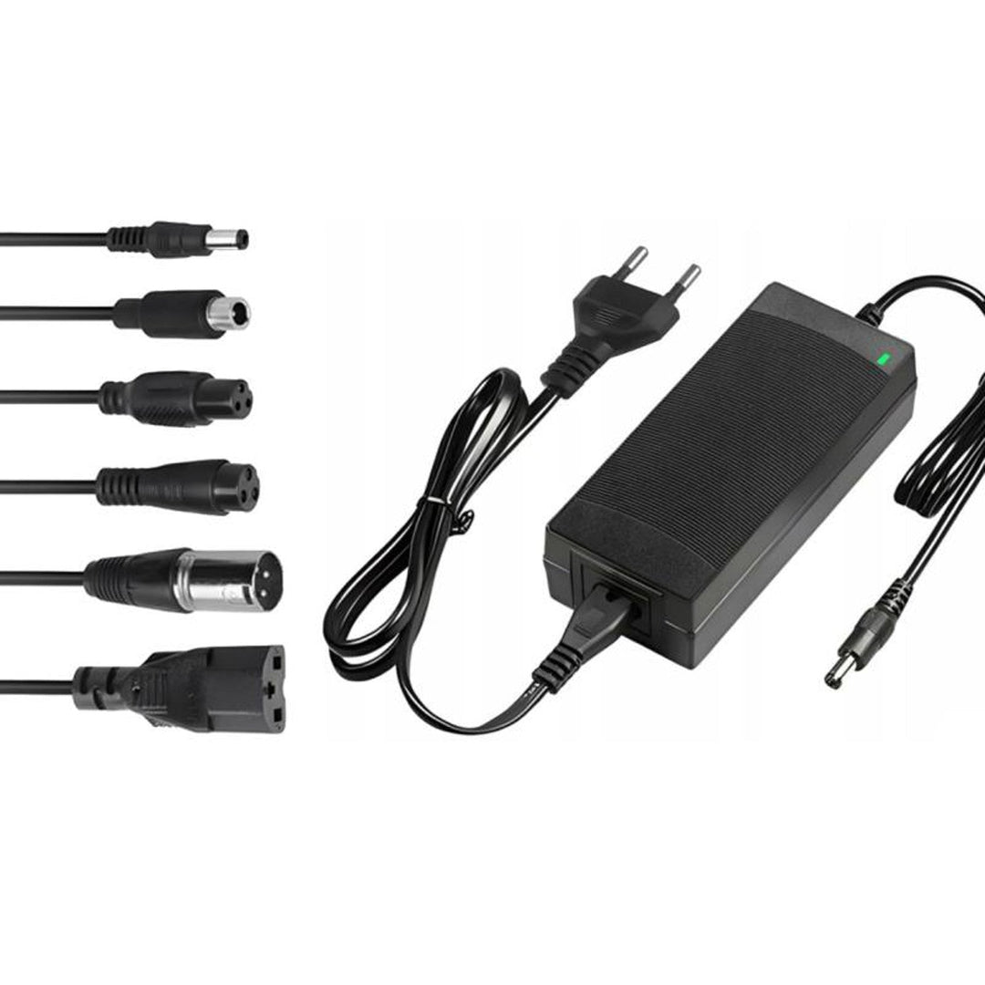 Univerzalni mrežni punjač za skutere i električna vozila Lextool, 54,6 V, 2 A, 6 DC utikača, LXG95