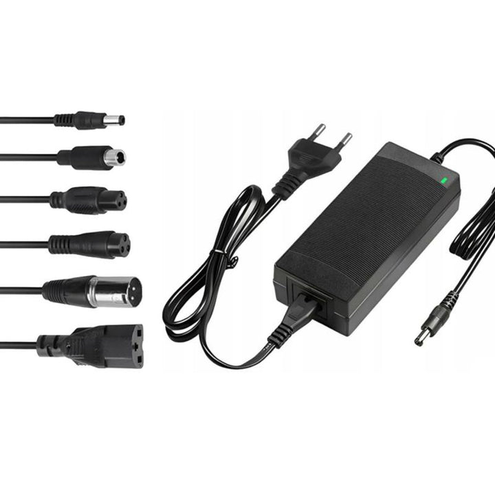 Univerzalni mrežni punjač za skutere i električna vozila Lextool, 54,6 V, 2 A, 6 DC utikača, LXG95