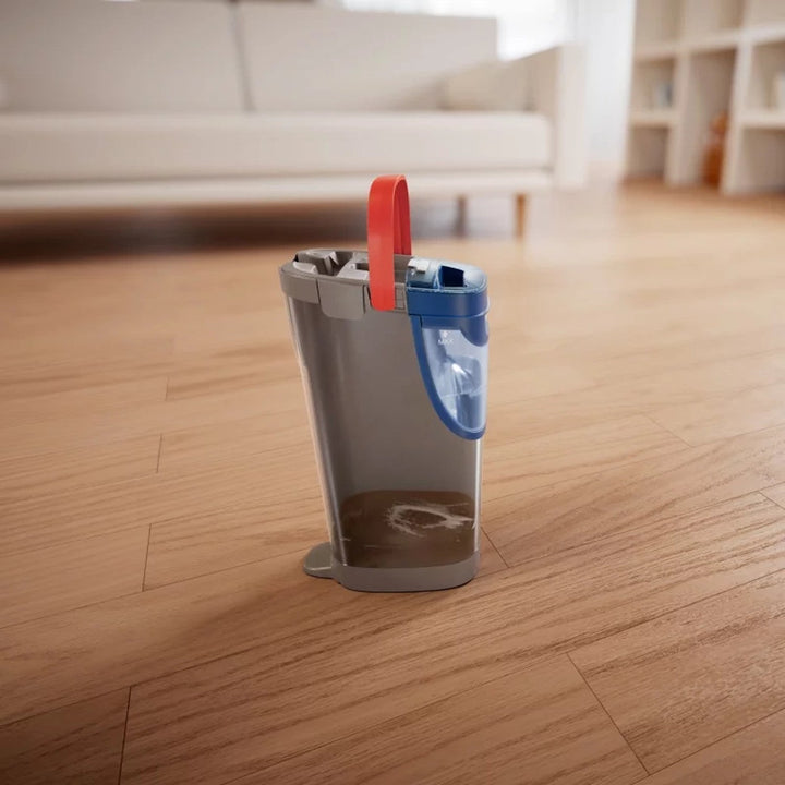 Vileda H2prO ravni mop, 100% odvajanje čiste i prljave vode, dva spremnika, mikrofibarna podloga, vrh od 360°, 175774